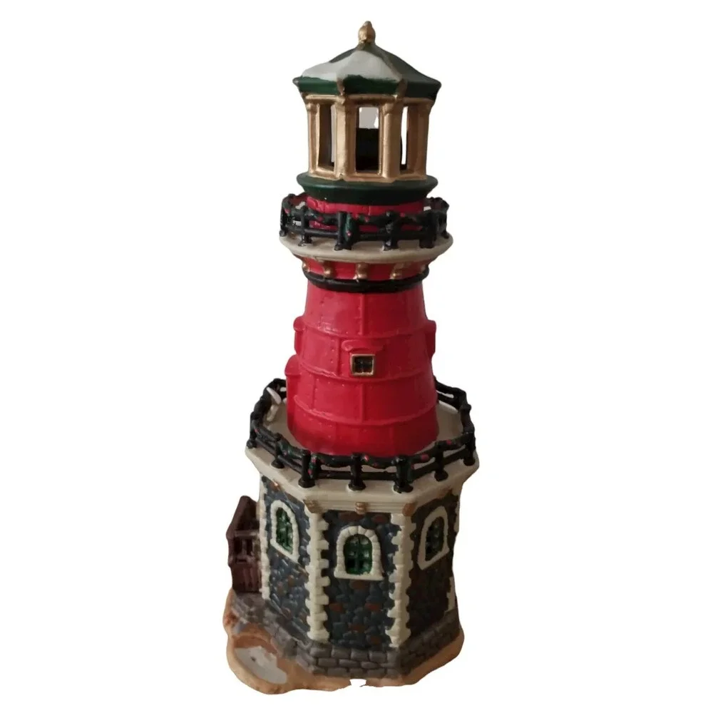 Lighthouse Light Up Style Electrical Figurine Height 9.5 in Christmas